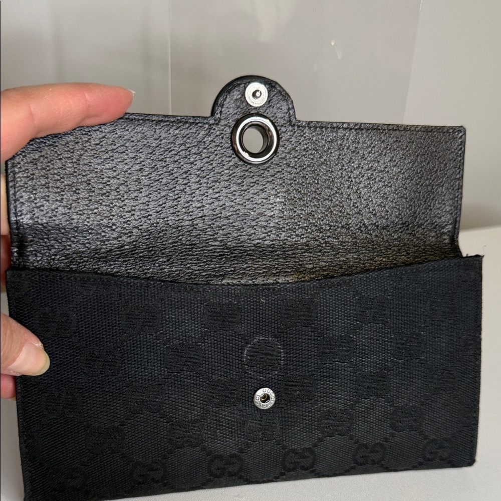 Gucci Black Monogram Canvas Eclipse Continental W… - image 14